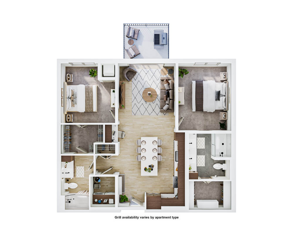 Thumbnail image of The Winn Golden Valley Briarwood apartment floor plan.