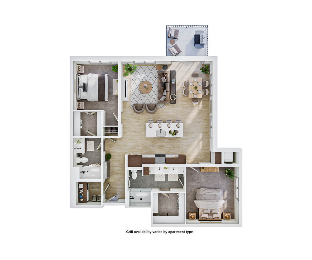 Thumbnail preview of the Douglas apartment floor plan at The Winn Golden Valley