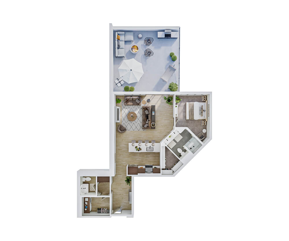Thumbnail preview of the Golden Oaks apartment floor plan at The Winn Golden Valley