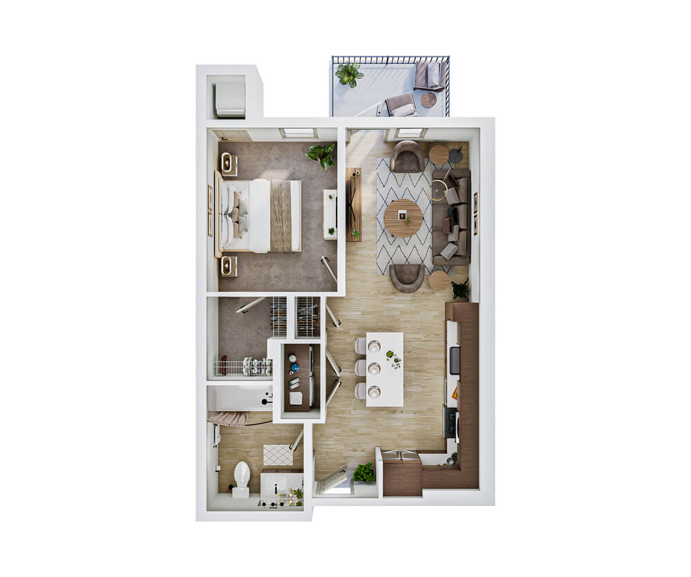 Thumbnail view of The Wirth ADA floor plan at The Winn in Golden Valley