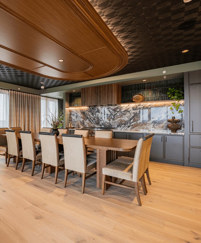 sky lounge with tables and chairs.